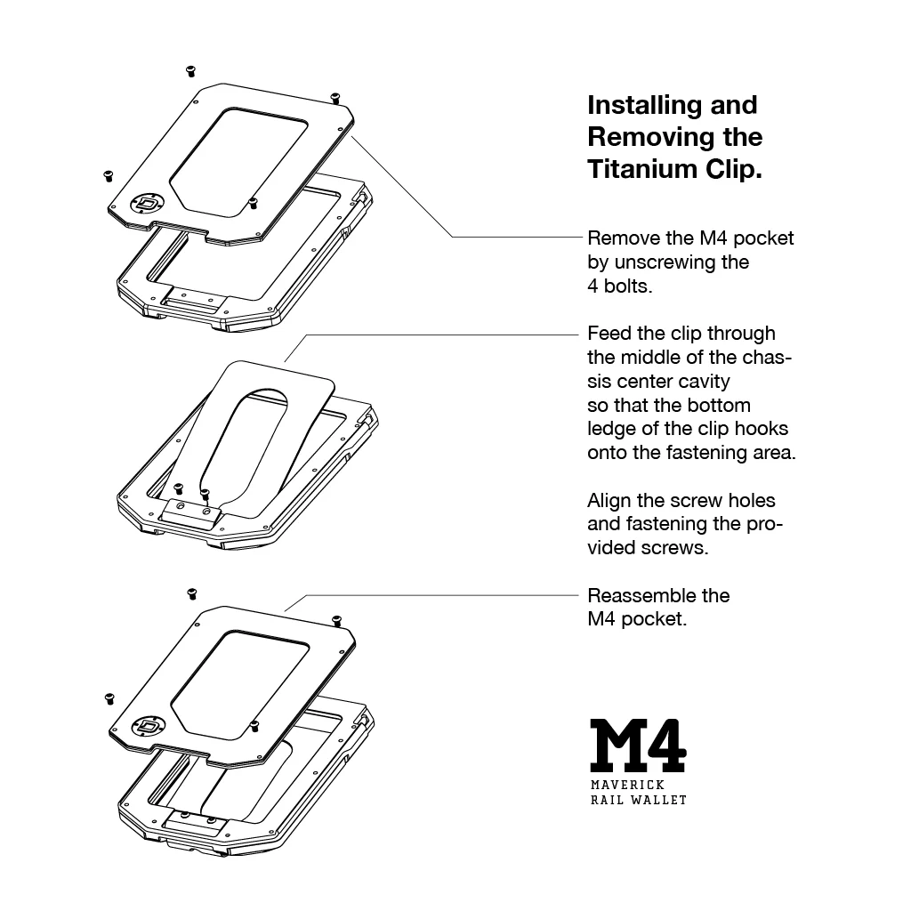 M4 Maverick™ Rail Wallet with Titanium Clip - Image 30